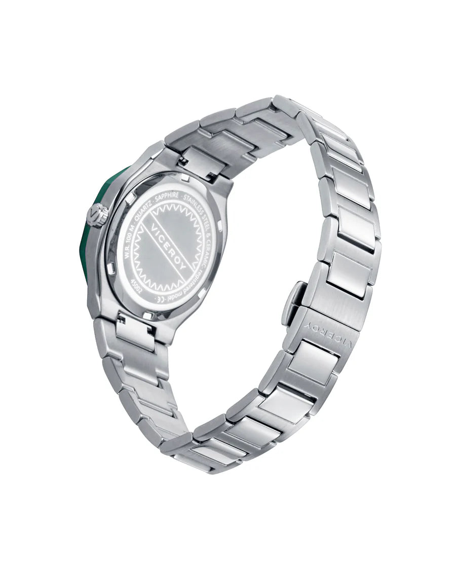 Reloj Viceroy colección Laura Escanes cristal zafiro y movimiento cuarzo verde