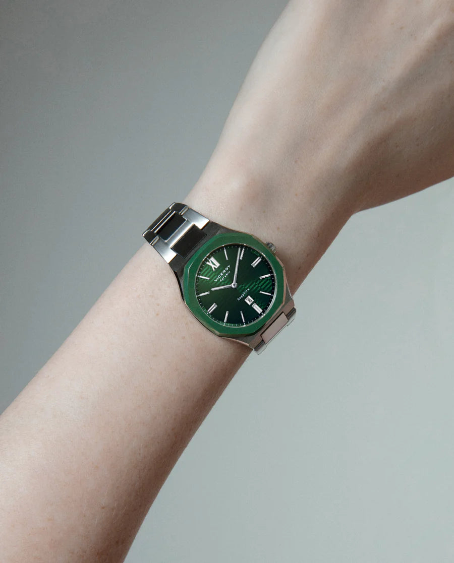 Reloj Viceroy colección Laura Escanes cristal zafiro y movimiento cuarzo verde