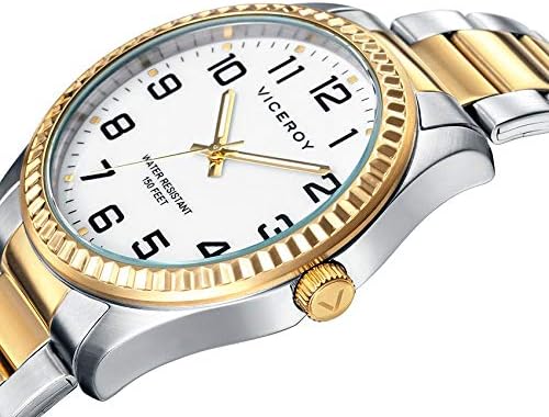 Reloj Viceroy Hombre Bicolor con Esfera Blanca 40525-94