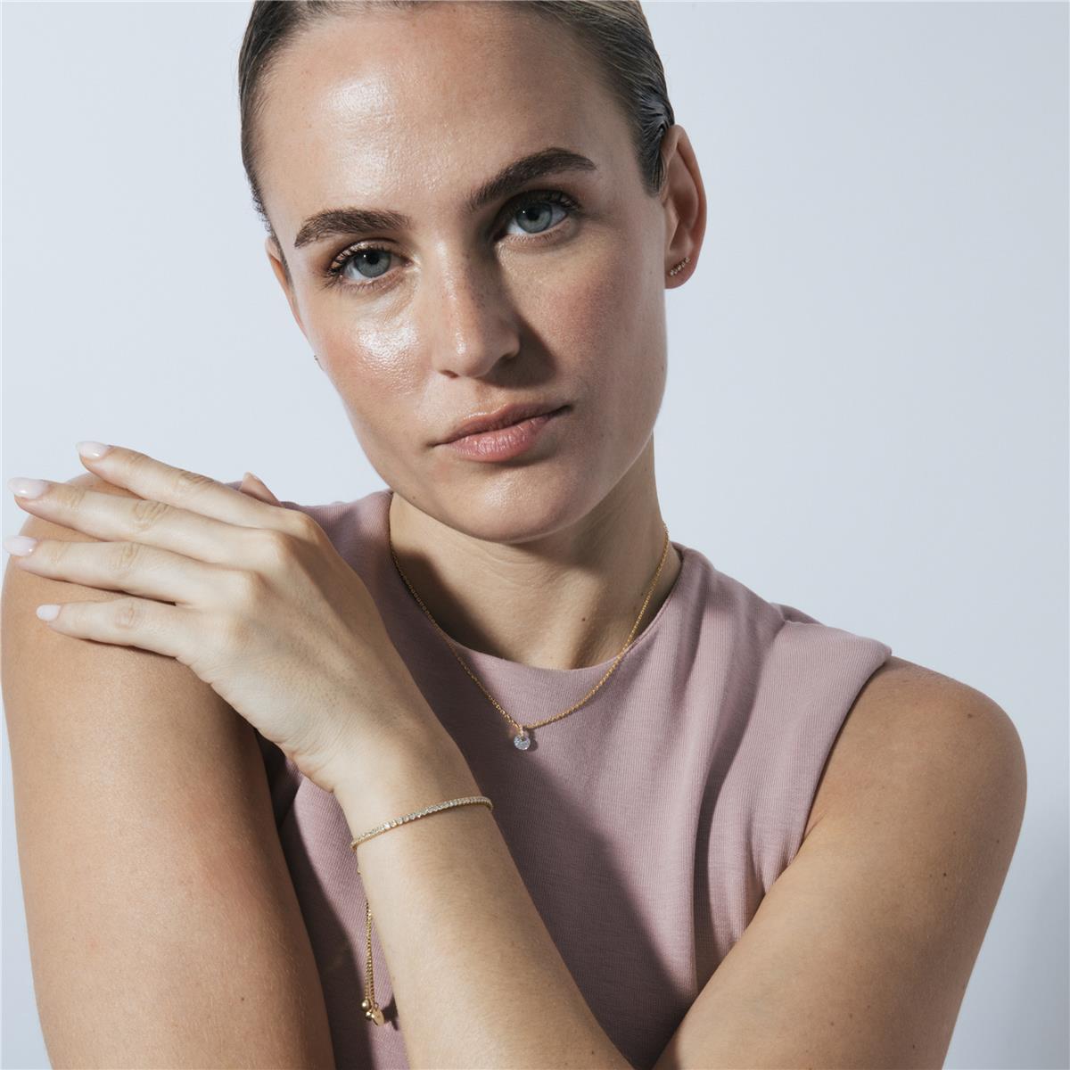 Collar Luxenter de Plata de Ley 925 con Circonita Brillante acabado en oro de 18K - Laiah