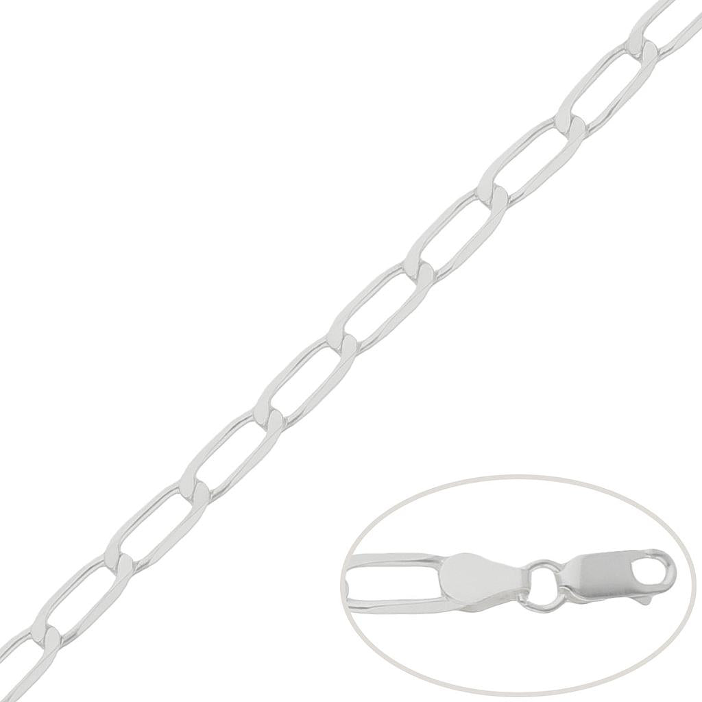 CADENA PLATA 925MM BILBAO - 3MM a 5.5mm