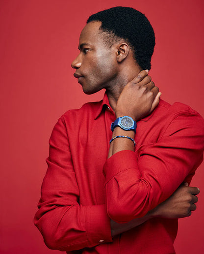 Reloj Viceroy hombre con caja de aluminio y correa de silicona azul oscuro 41131-37