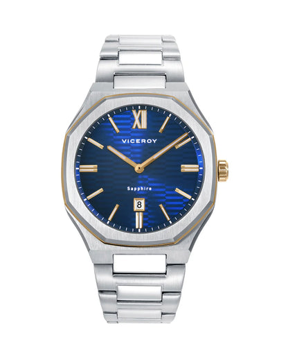 Reloj Viceroy cristal zafiro,  acero y 10 atm 45009-33