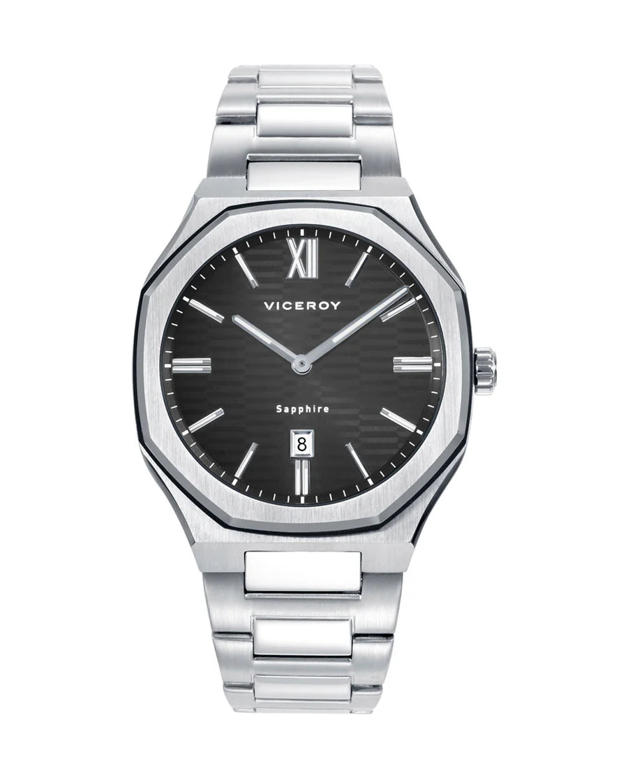 Reloj Viceroy cristal zafiro,  acero y 10 atm 45009-53