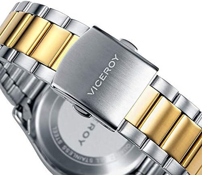 Reloj Viceroy Hombre Bicolor con Esfera Blanca 40525-94