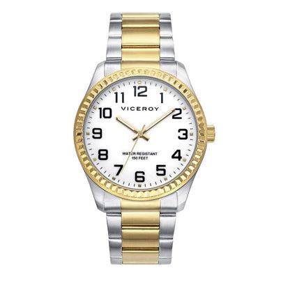 Reloj Viceroy Hombre Bicolor con Esfera Blanca 40525-94