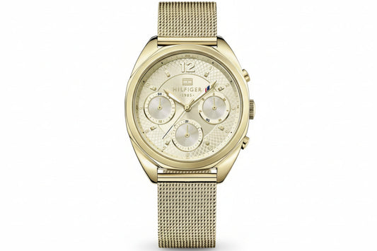Reloj Tommy Hilfiger mujer acero dorado esfera blanca 38 mm cuarzo | Navalón Joyeros