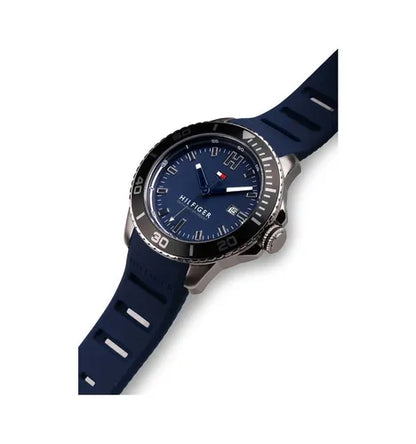 Reloj Tommy Hilfiger hombre acero cronógrafo azul 46 mm cuarzo | Navalón Joyeros