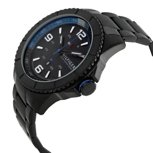 Reloj Tommy Hilfiger hombre negro acero IP brazalete negro 47 mm cuarzo | Navalón Joyeros