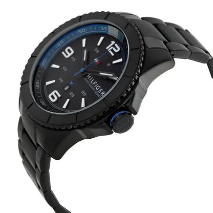 Reloj Tommy Hilfiger hombre negro acero IP brazalete negro 47 mm cuarzo | Navalón Joyeros