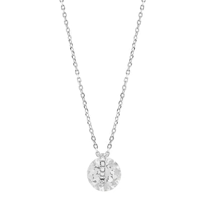 Collar Luxenter de Plata de Ley 925 con Circonita Brillante acabado en rodio - Laiah