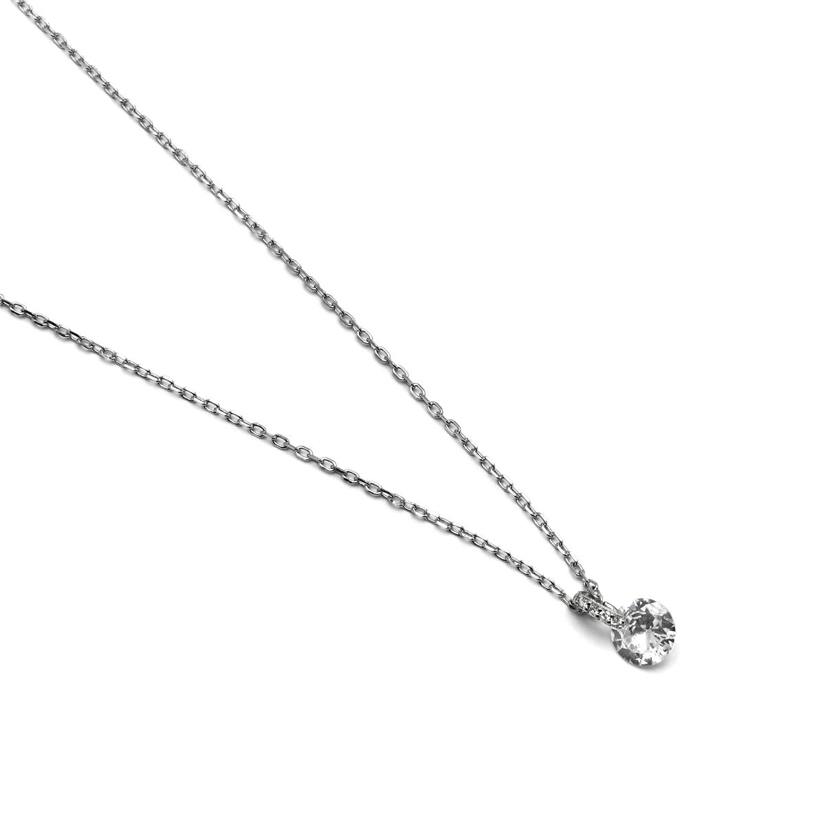 Collar Luxenter de Plata de Ley 925 con Circonita Brillante acabado en rodio - Laiah