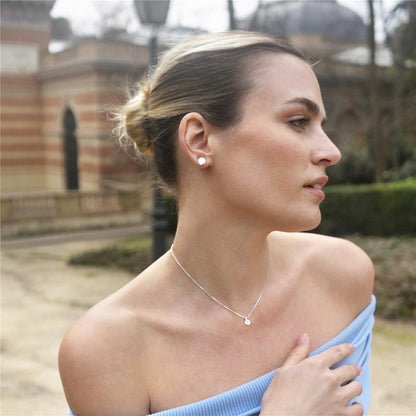 Collar Luxenter de Plata de Ley 925 con Circonita Brillante acabado en rodio - Laiah