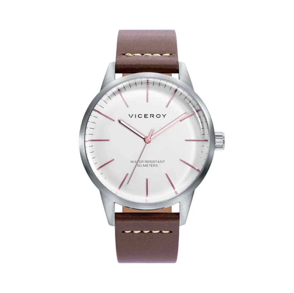 Reloj Viceroy hombre acero y piel 471241-07