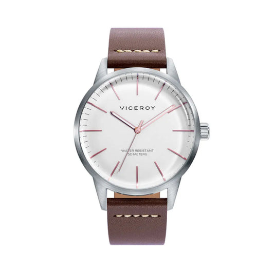 Reloj Viceroy hombre acero y piel 471241-07