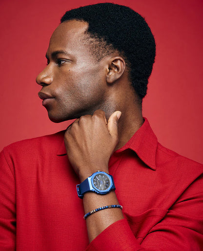 Reloj Viceroy hombre con caja de aluminio y correa de silicona azul oscuro 41131-37