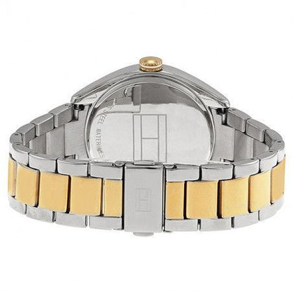 Reloj Tommy Hilfiger mujer bicolor acero y oro  esfera plateada 43 mm cuarzo | Navalón Joyeros