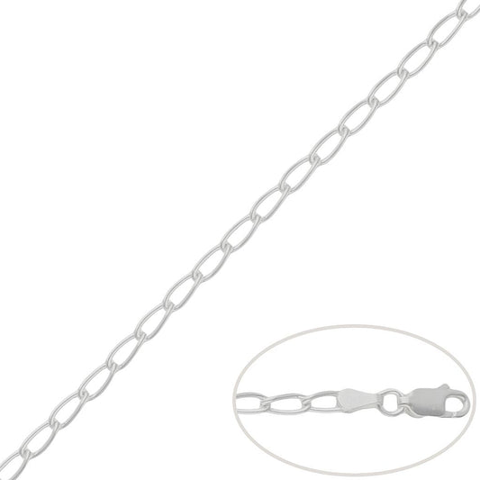CADENA PLATA 925MM BILBAO - 3MM a 5.5mm