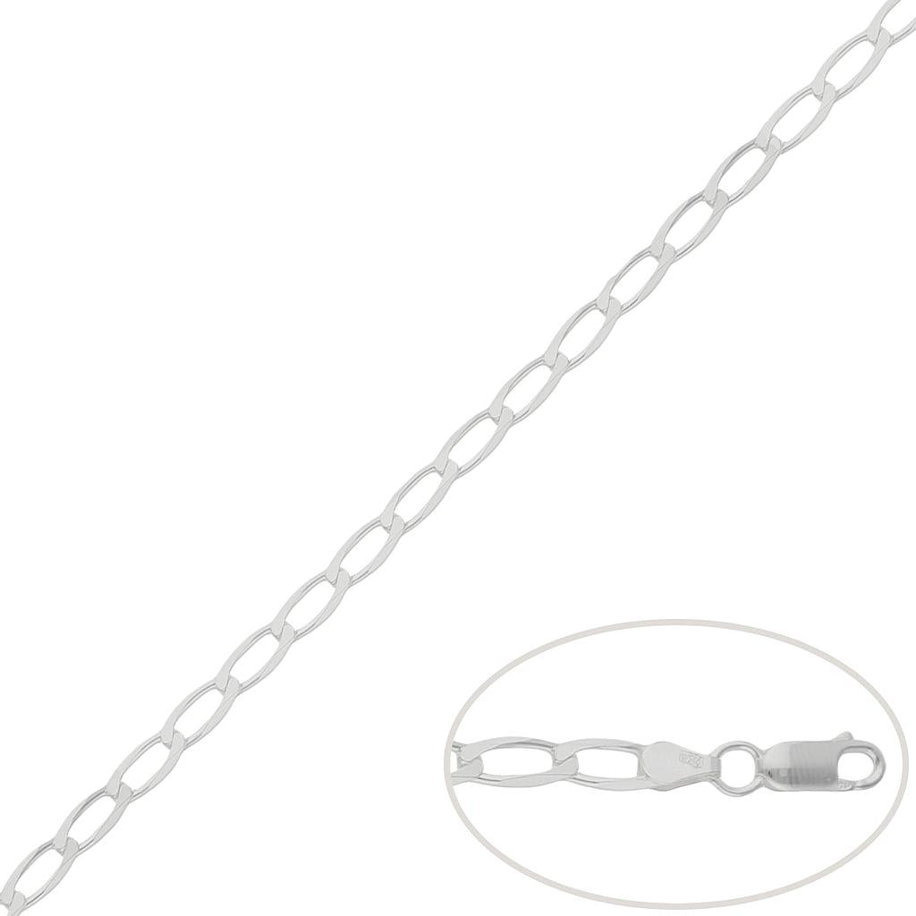 CADENA PLATA 925MM BILBAO - 3MM a 5.5mm