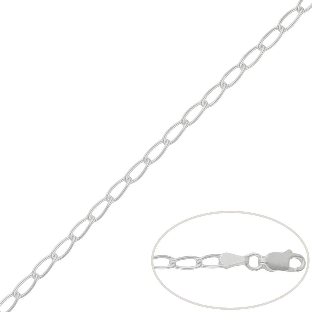 CADENA PLATA 925MM BILBAO - 3MM a 5.5mm