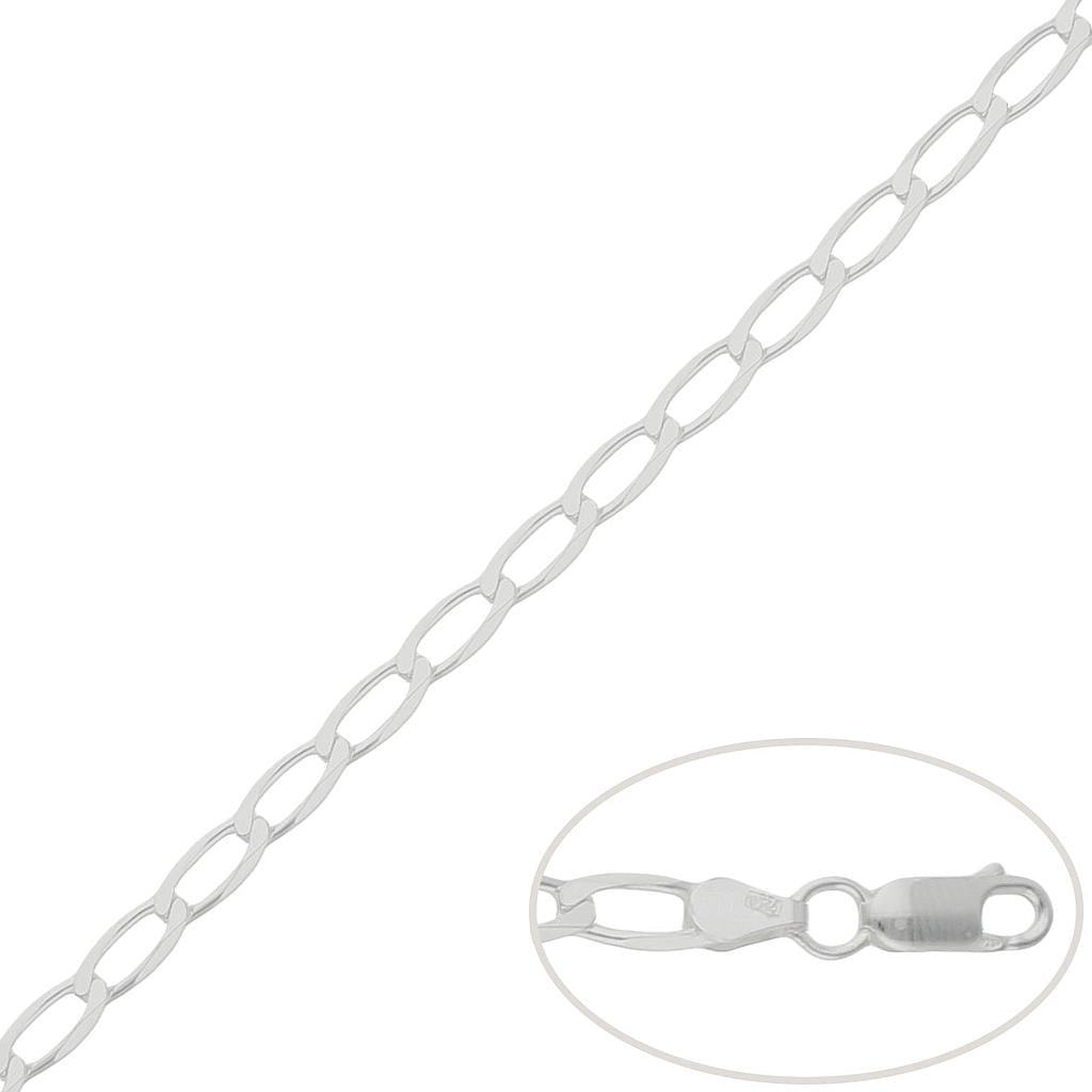 CADENA PLATA 925MM BILBAO - 3MM a 5.5mm