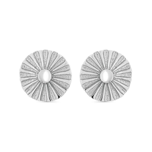 Pendientes plata ley y perla