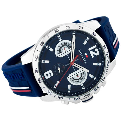 Reloj Tommy Hilfiger Decker hombre acero cronógrafo azul 46 mm cuarzo | Navalón Joyeros