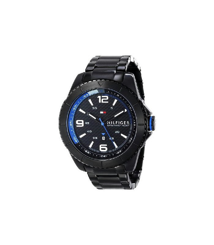 Reloj Tommy Hilfiger hombre negro acero IP brazalete negro 47 mm cuarzo | Navalón Joyeros