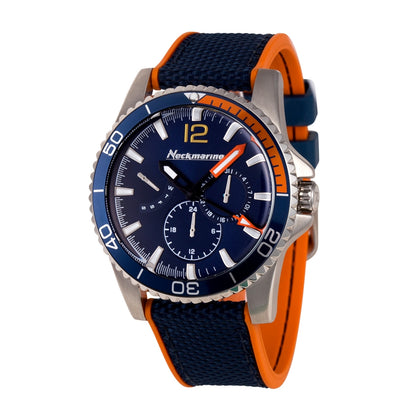 Reloj Neckmarine Hombre X-Treme · Azul Marino y Naranja
