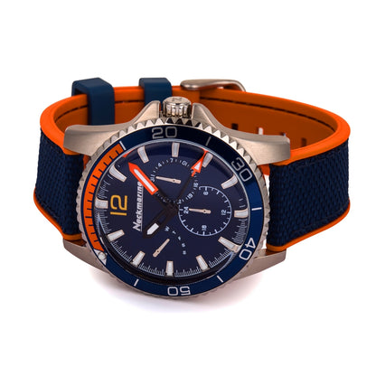 Reloj Neckmarine Hombre X-Treme · Azul Marino y Naranja