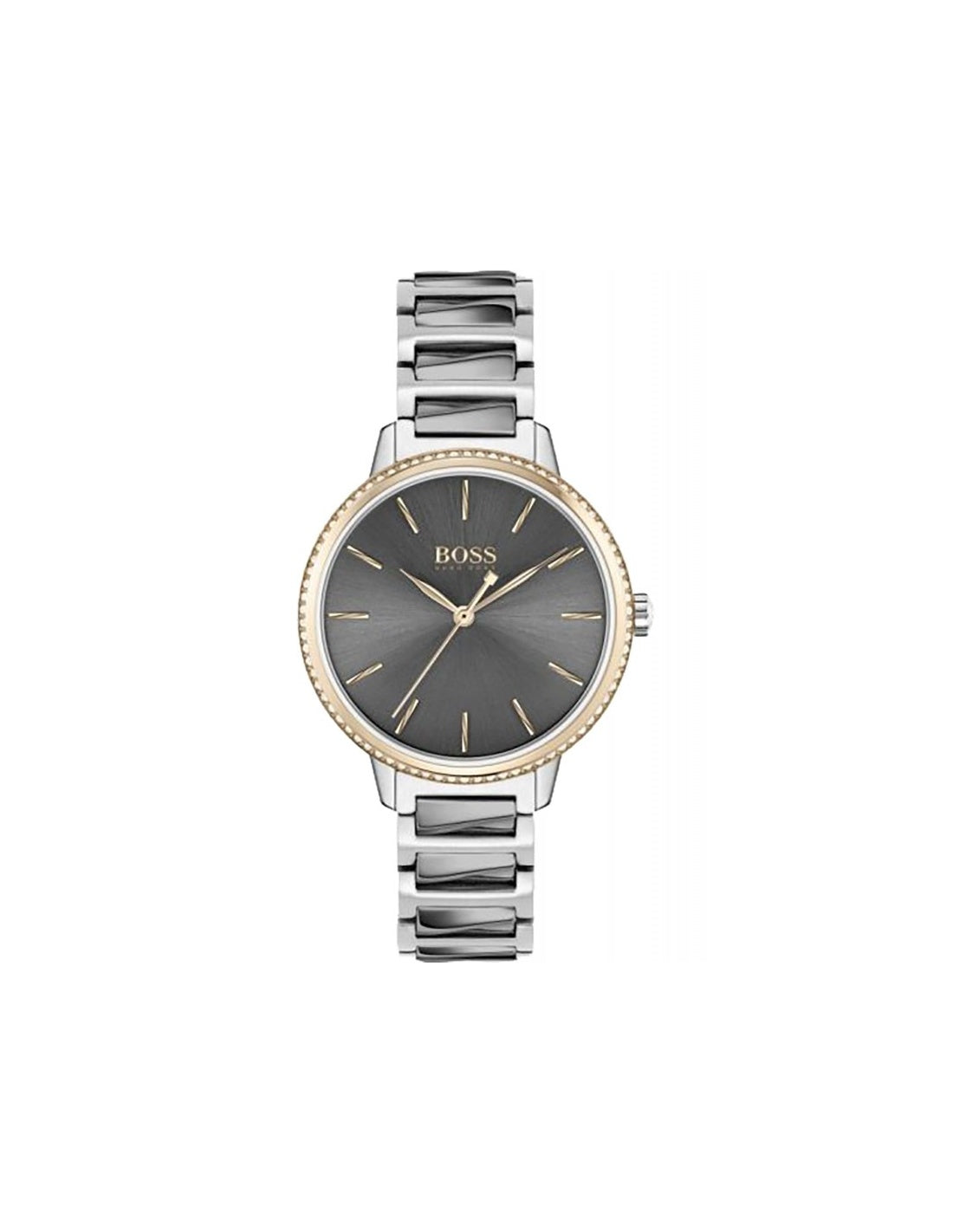 Reloj Hugo Boss mujer acero bicolor gris y rosa 34 mm cuarzo | Navalón Joyeros