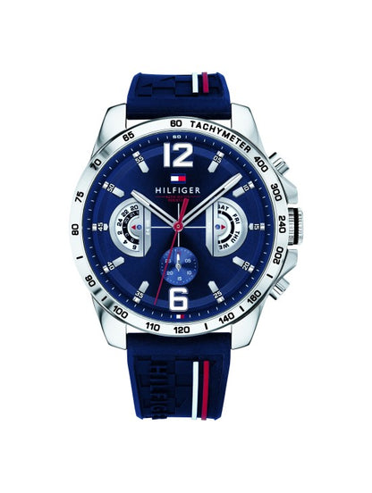 Reloj Tommy Hilfiger Decker hombre acero cronógrafo azul 46 mm cuarzo | Navalón Joyeros