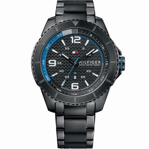 Reloj Tommy Hilfiger hombre negro acero IP brazalete negro 47 mm cuarzo | Navalón Joyeros